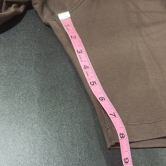 Nike Tight Fit Mid Rise short length stretch shorts, embroidered logo, 8” inseam - Picture 5 of 6